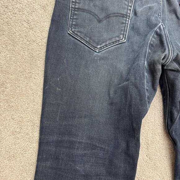 Levi's 511 Slim Fit Denim Jeans Mens 36x30 Blue Straight Leg Dark Wash Casual - Picture 5 of 16